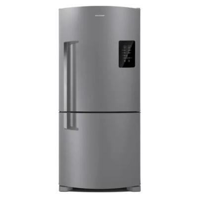 Geladeira Brastemp Frost Free Inverse 588 litros cor Inox com Smart Bar