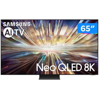 Smart TV 65" 8K Neo QLED Samsung AI TV VA 120Hz Wi-Fi Alexa 4 HDMI 3USB