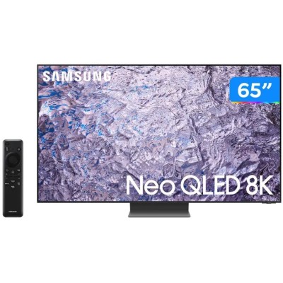 Smart TV 65” 8K Neo QLED Samsung - 120Hz Wi-Fi Bluetooth HDMI USB