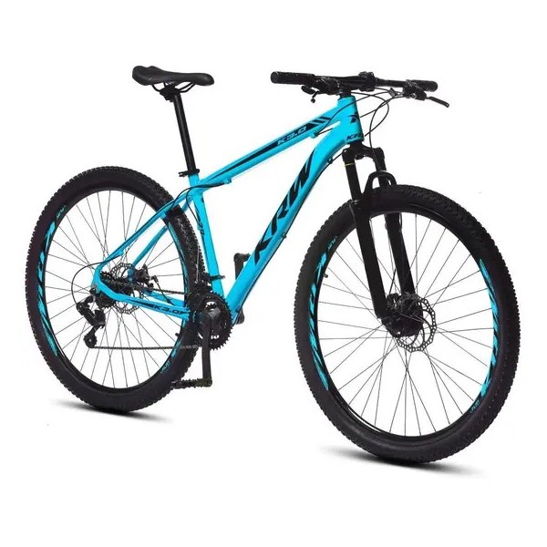 Bicicleta Aro 29 KRW Alumínio 24 Vel Freio a Disco X52